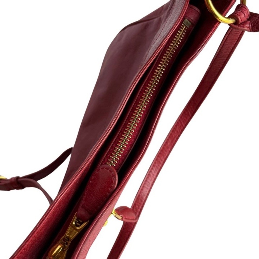 Balenciaga red mini crossbody city bag with gold Hardware - Picture 7 of 12